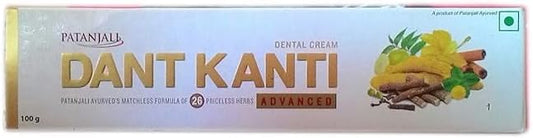 Patanjali Dant Kanti Advanced Dental Cream: Pack of 5, 100 g