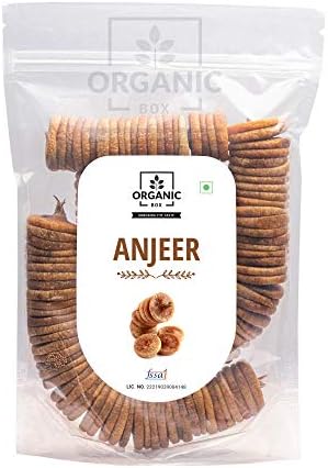 Organic Box Afghani Anjeer Figs - 1kg | Afghanistan Anjir ( Dried Figs )