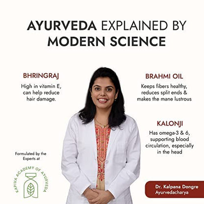 Bhringraj Hair Nourishing Oil: Ayurvedic, Voluminous Hair, Pack of 1