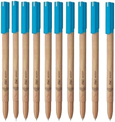 FLAIR Woody Ball Pen Box Pack | 0.7 mm Tip Size | Attractive Woody Design | Smooth Ink Flo