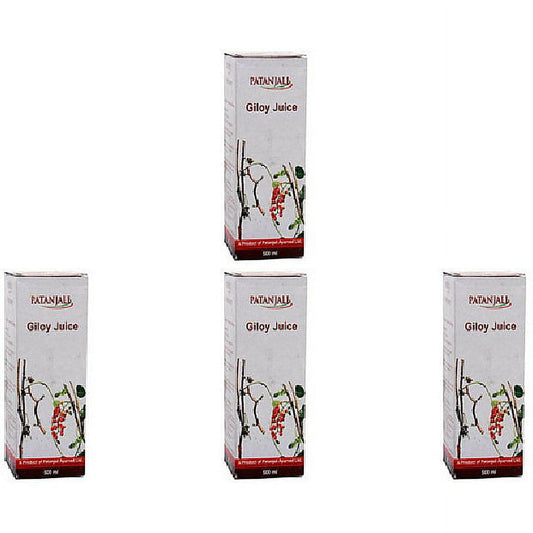 Pack Of 4 - Patanjali Giloy Juice - 500 Ml (17.63 Fl Oz)