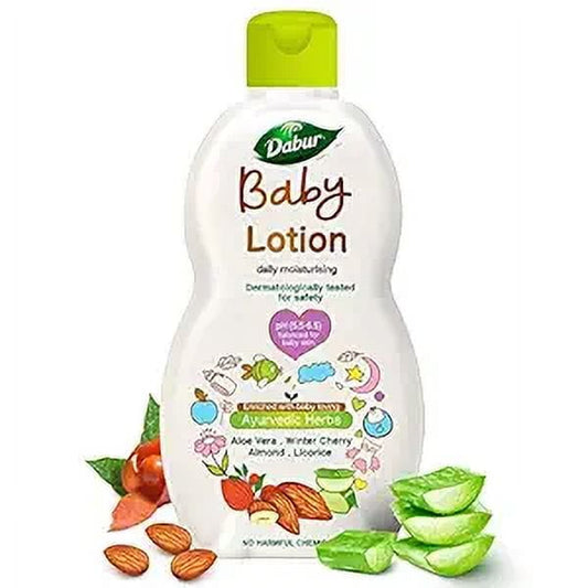 Dabur Baby Lotion: pH 5.5 Balanced for baby skin - 200 ml