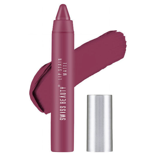 Swiss Beauty Lip Stain Matte Lipstick - 204 Fuchsia Pink