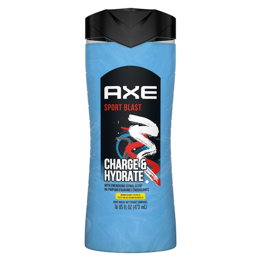 Axe BodyWash Charge And Hydrate Sports Blast Energizing Citrus Scent Men,S BodyWash 100 Pe