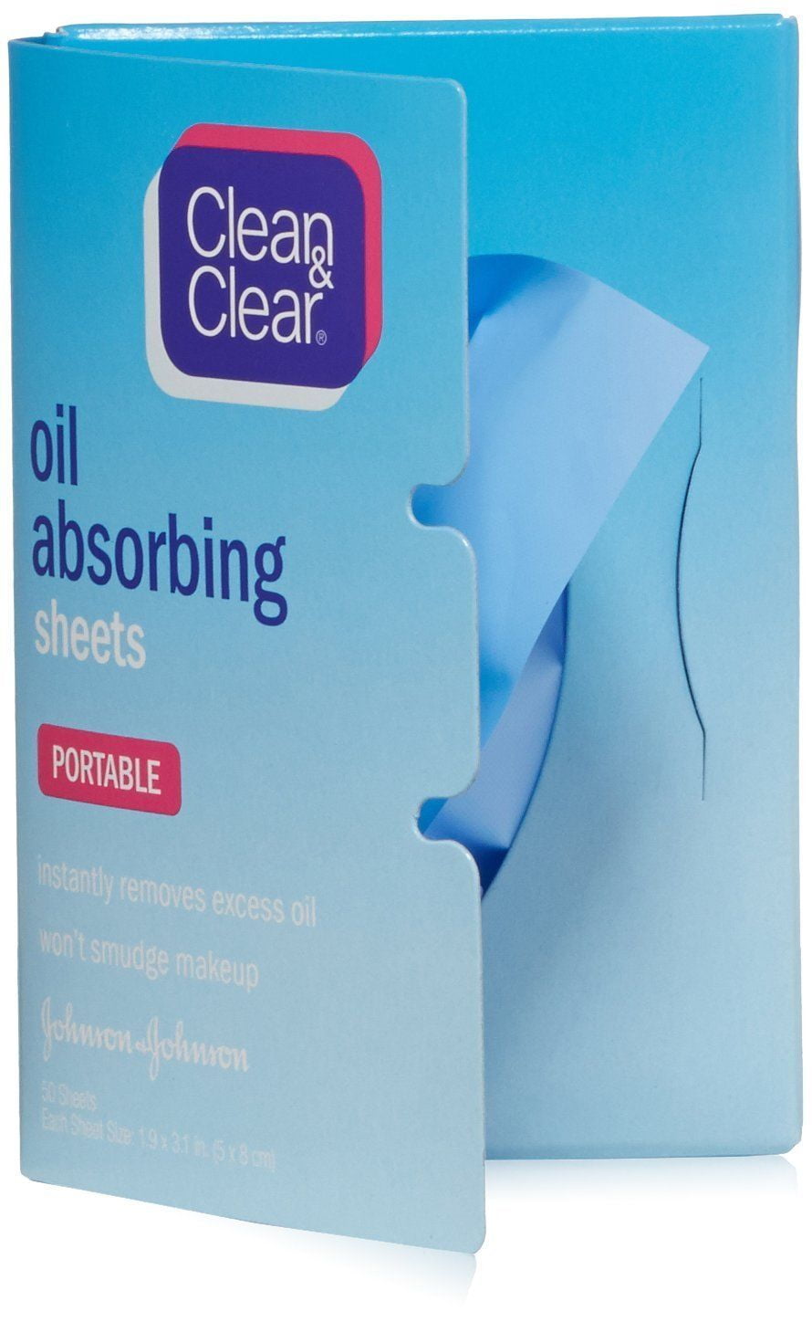 2 Pack Clean & Clear Oil-Absorbing Sheets, 50 Count Each