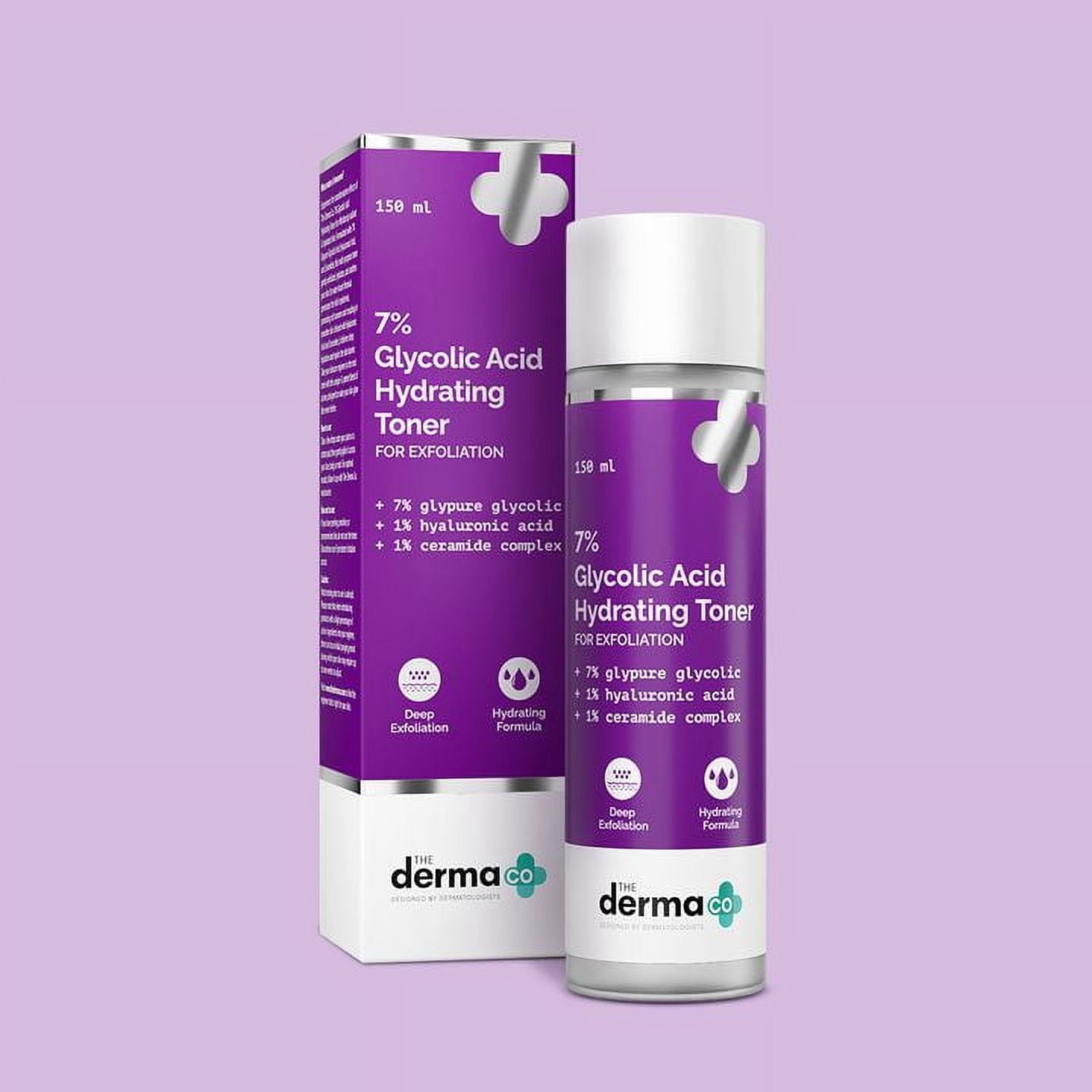 The Derma co 7% Glycolic Acid Hydrating Toner with Glycolic Acid & Hyaluronic Acid For Gen