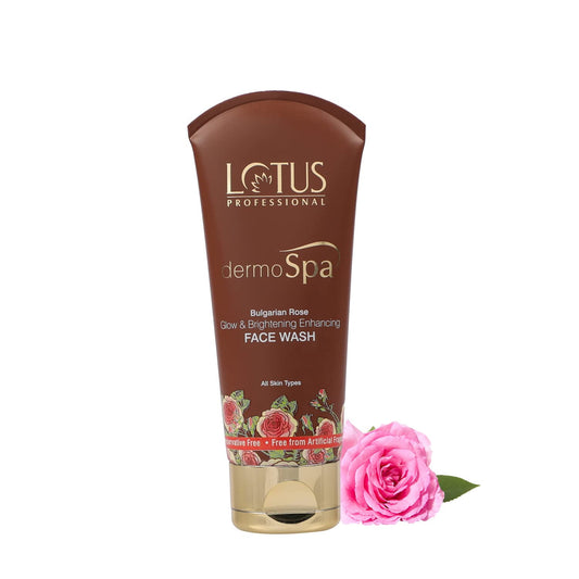 Lotus Professional Dermo Spa Bulgarian Rose Glow And Brightening Enhancing FaceWash, Trans