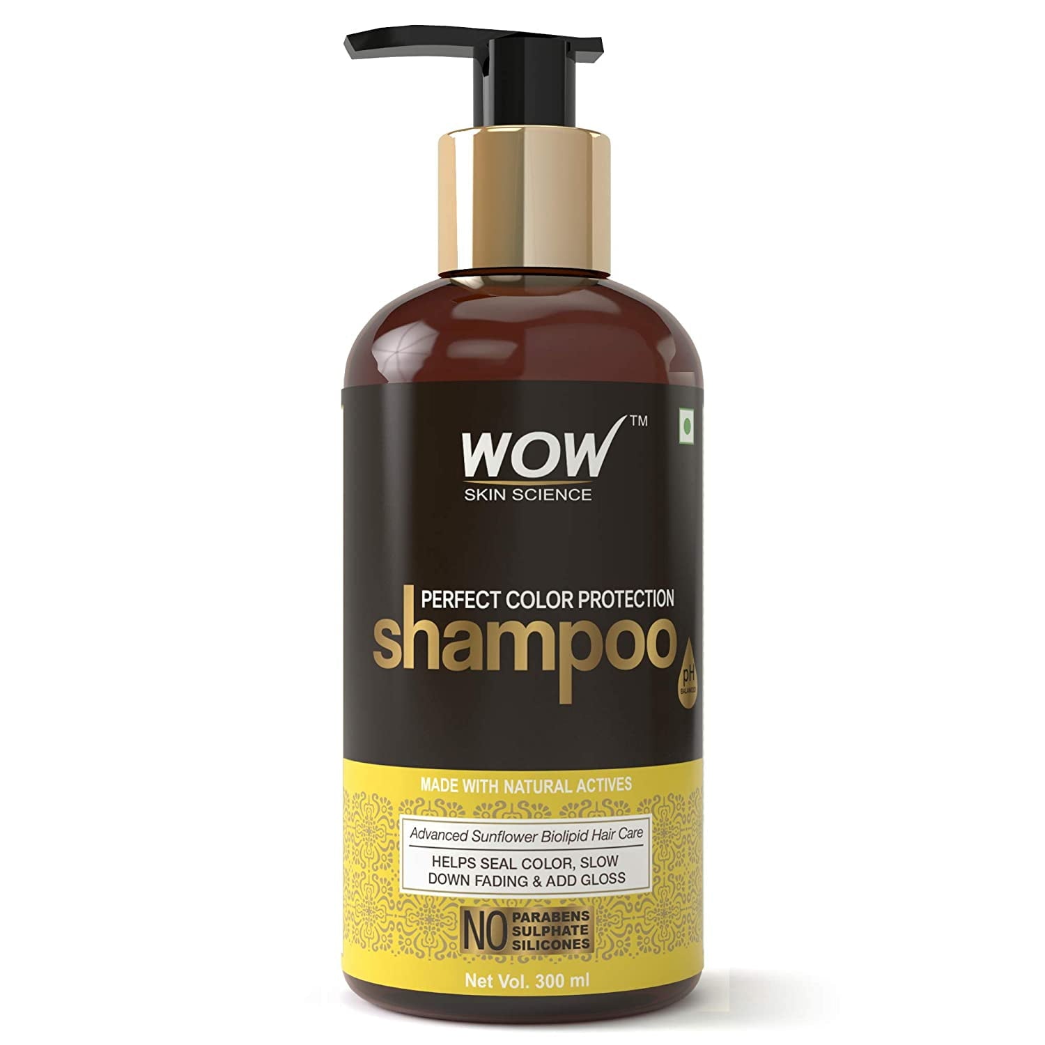 WOW Perfect Color Protection Shampoo - No Parabens, Sulphates & Silicones - 300 ml