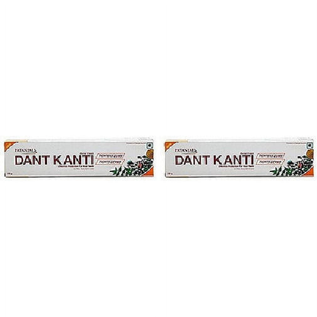 Pack Of 2 - Patanjali Dant Kanti Natural Toothpaste - 100 Gm (3.5 Oz)