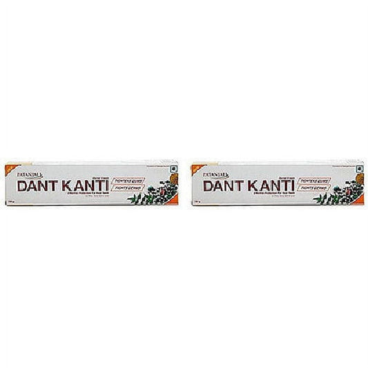 Pack Of 2 - Patanjali Dant Kanti Natural Toothpaste - 100 Gm (3.5 Oz)