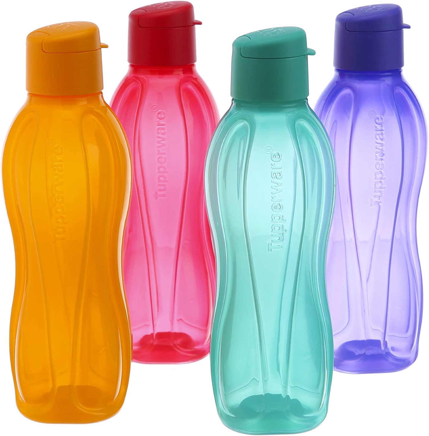 Tupperware Fliptop Water Bottle Set, 750Ml, Set Of 4