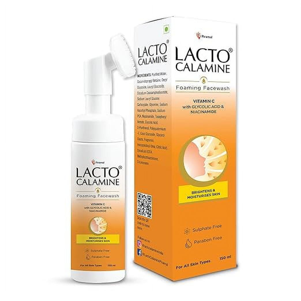 Lacto Calamine Vitamin C Foaming FaceWash| Brightens skin & control blackheads 150 ML