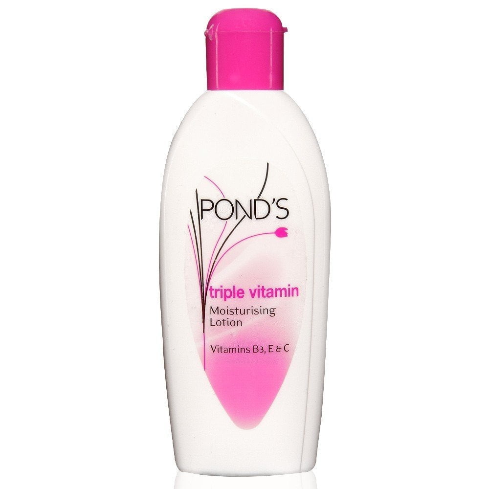 POND'S Moisturizing BodyLotion for Dry Skin, Triple Vitamin Formula, Non-Greasy, 100ml