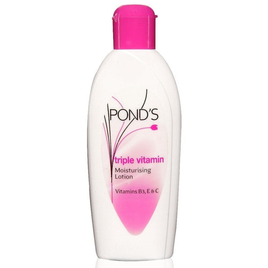 POND'S Moisturizing BodyLotion for Dry Skin, Triple Vitamin Formula, Non-Greasy, 100ml