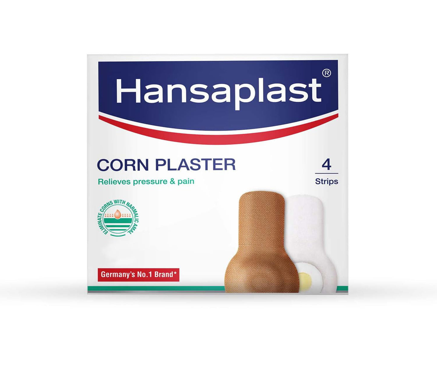 Hansaplast Corn Plaster Strips, Corn Removal Plaster For Foot | 4 Strips In Each Pack, (Si