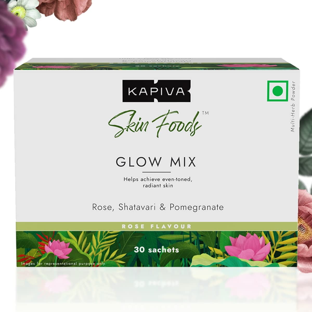 Kapiva Skin Foods Glow Mix | Ayurvedic Skin Supplement, Collagen Powder | Skincare for Glo