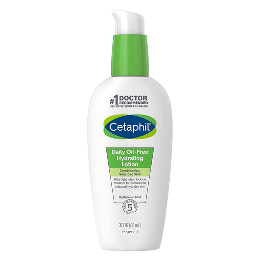 Cetaphil, Daily Oil-Free Hydrating Lotion, Fragrance Free, 3 fl oz