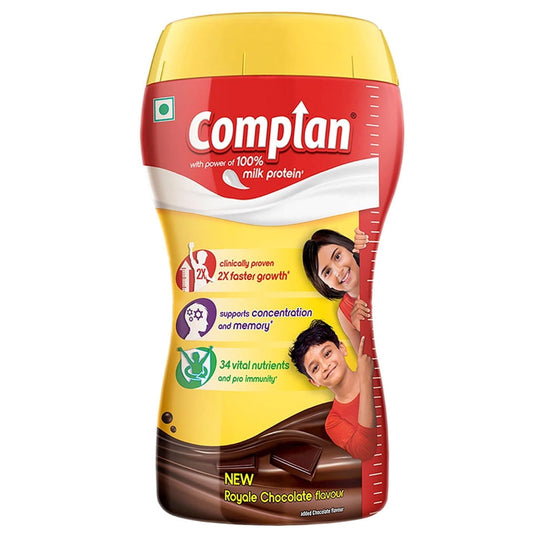 Complan Nutrition Drink 34 Vital Nutrient Royale Chocolate Flavor 500g Jar