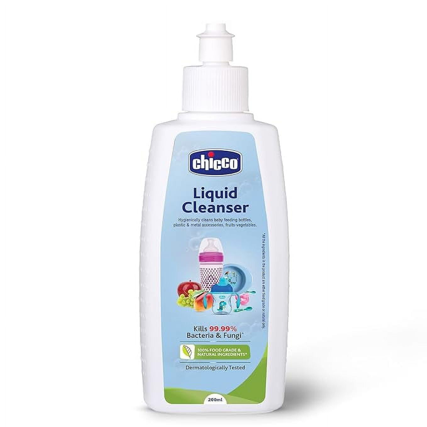 Chicco Liquid Cleanser, 200ml | Wash for Feeding Bottle,