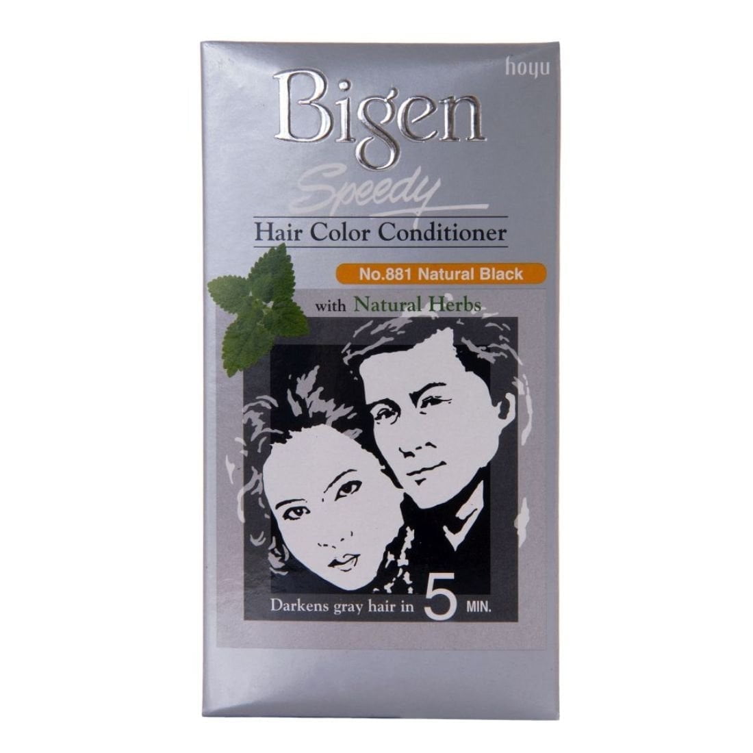Bigen Speedy Hair Color Conditioner with Natural Herbs (Natural Black 881)-80 G