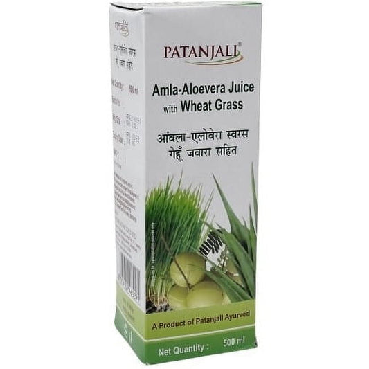Patanjali Amla Aloevera With Wheatgrass Juice 500ml