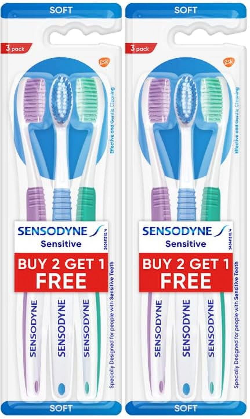 Sensodyne Sensitive Toothbrush, Soft (Color May Vary) - Packof 6