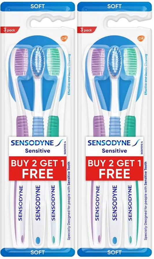 Sensodyne Sensitive Toothbrush, Soft (Color May Vary) - Packof 6
