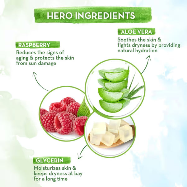 Mamaearth HydraGel Indian Sunscreen: SPF 50, Aloe Vera & Raspberry, 50 g
