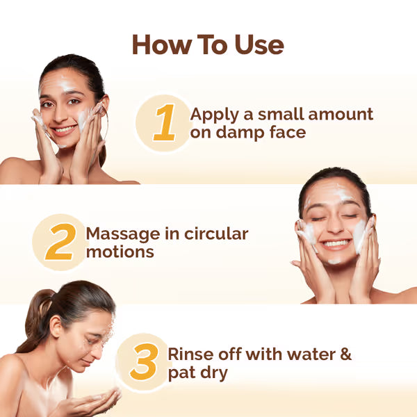 Mamaearth Ubtan Natural Face Wash: For Dry Skin, Turmeric & Saffron, 100 ml