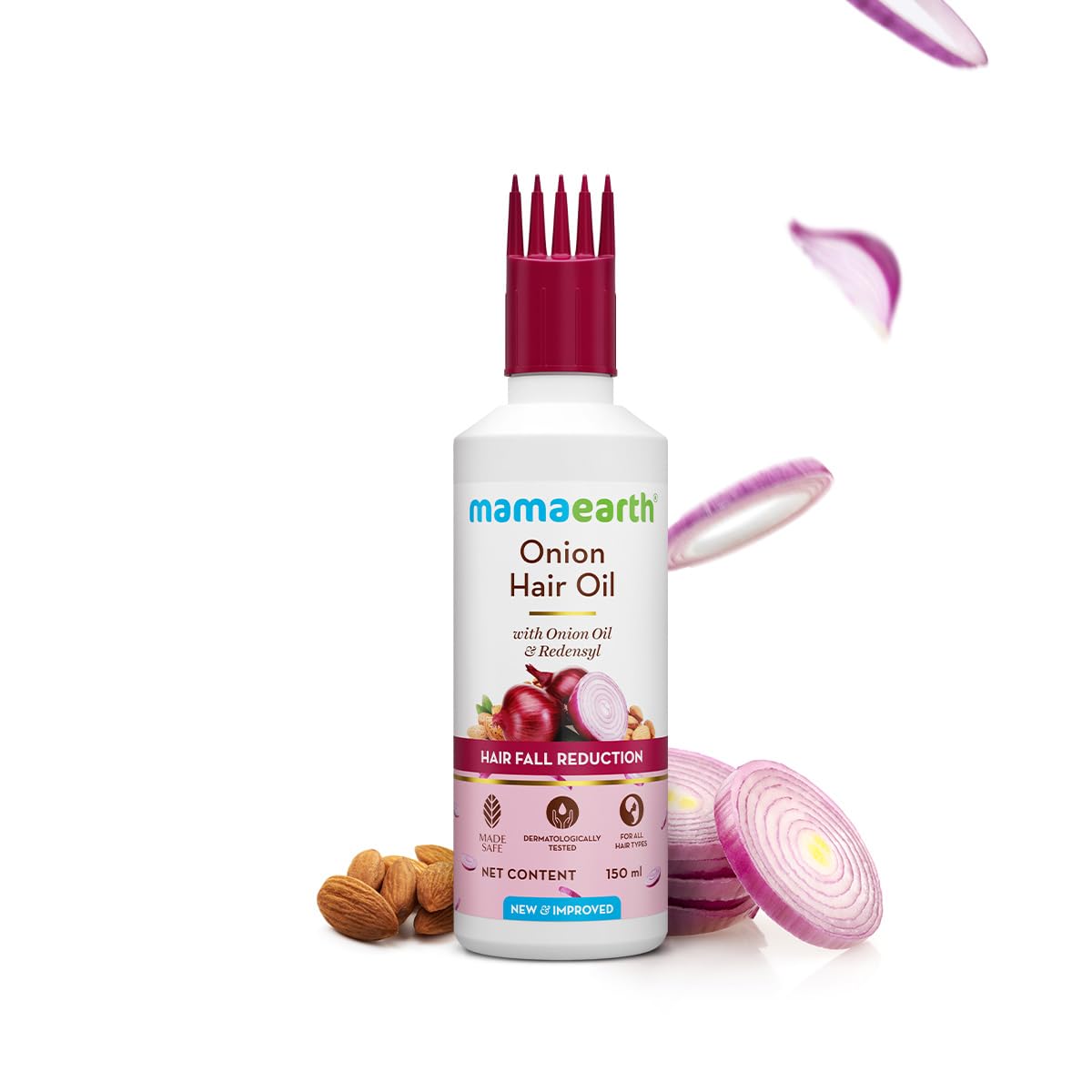 Mamaearth Onion HairOil with Onion & Redensyl for Hair Fall Control - 200 ml