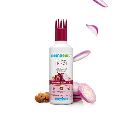 Mamaearth Onion HairOil with Onion & Redensyl for Hair Fall Control - 200 ml