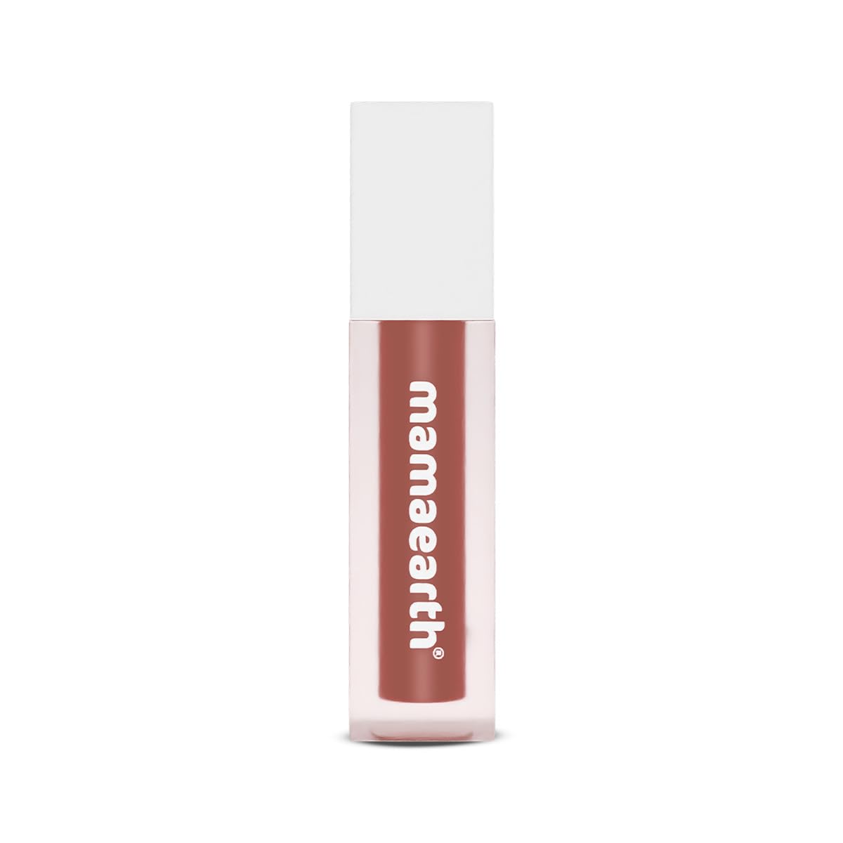 Mamaearth Feather Light Liquid Matte Mini Lipstick with Coconut & Vitamin E for 16-Hour Long Stay (Weightless & Non-Drying) - 1.2 ml (Nude Punch)