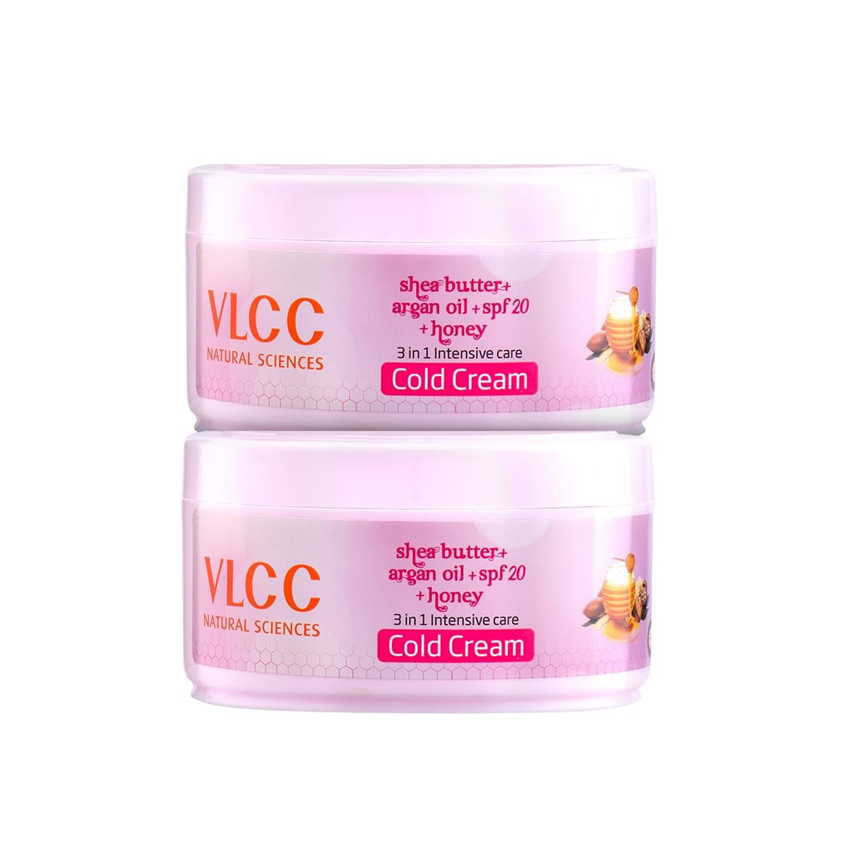 Vlcc 3 In 1 Intense Care Cold Cream (B1G1) - 200G | Shea Butter, Argan Oil, Honey And Niac