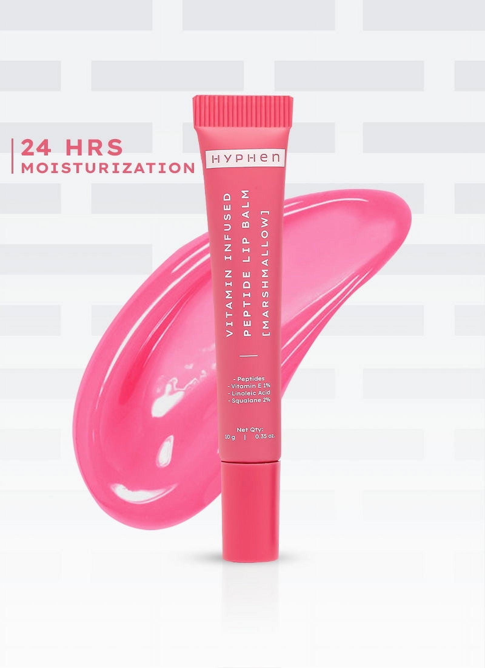 Hyphen Vitamin-Infused Peptide Tinted LipBalm - Marshmallow | 24 Hrs Moisturization | Hydr
