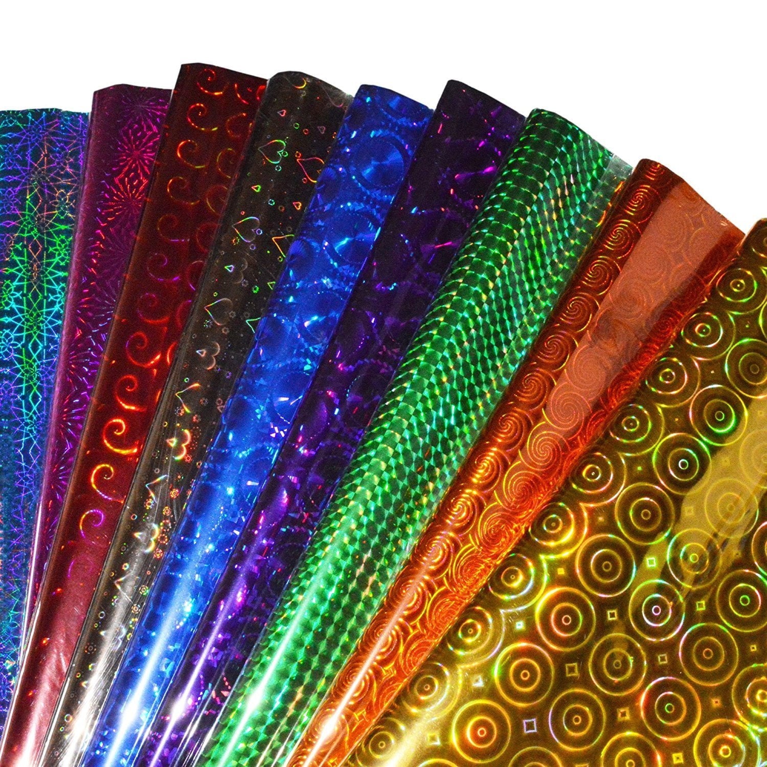 Lakeer Holographic Metallic Gift Paper Wrapping Sheets Especially For Gifts For Loved, 65C