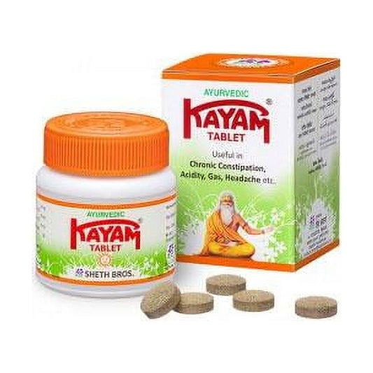 Kayam Tablet Ayurvedic for Constipation 30 Tablets (Pack of 6)