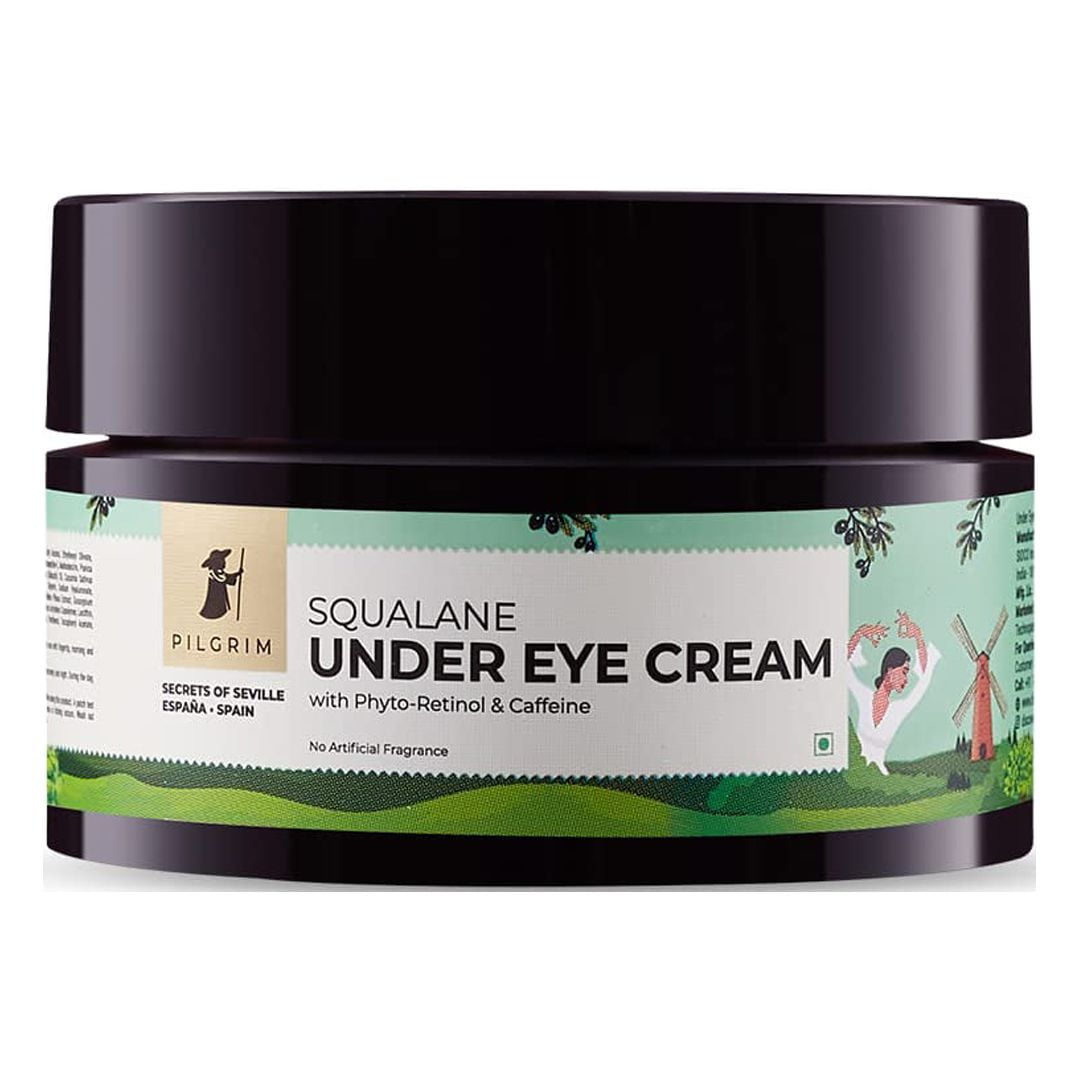 Pilgrim Squalane (Plant Derived) Under Eye Cream For Dark Circles For Women & Men With Phy