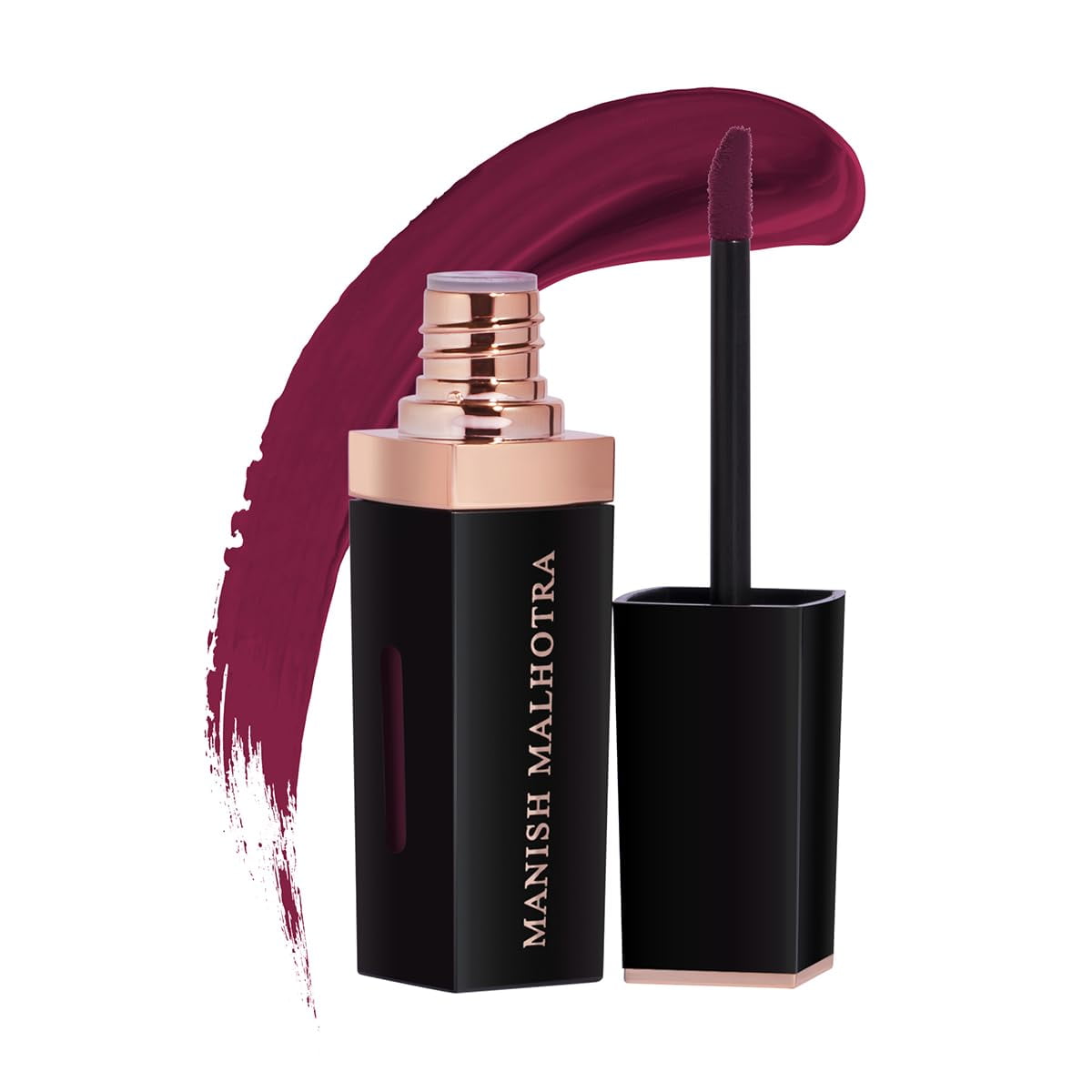 MyGlamm Manish Malhotra Liquid Matte Lipstick - Obession - 7gm | Burgundy Shade | Long Las