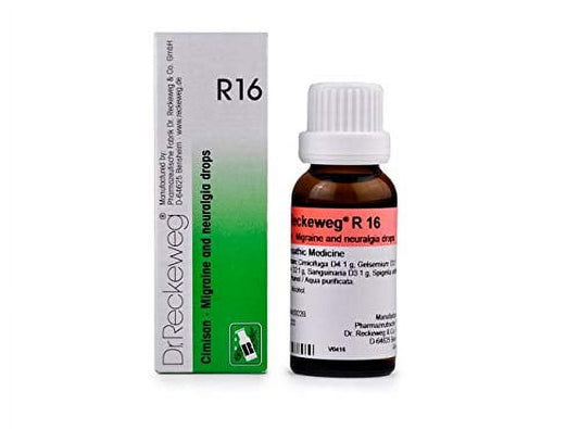 Dr.Reckeweg Germany R16 Migraine and Neuralgia Drops