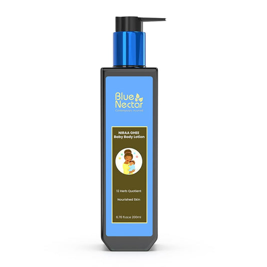 Blue Nectar Baby Lotion with Nourishing Organic Ghee, Body Butters and Ayurvedic Baby Oils