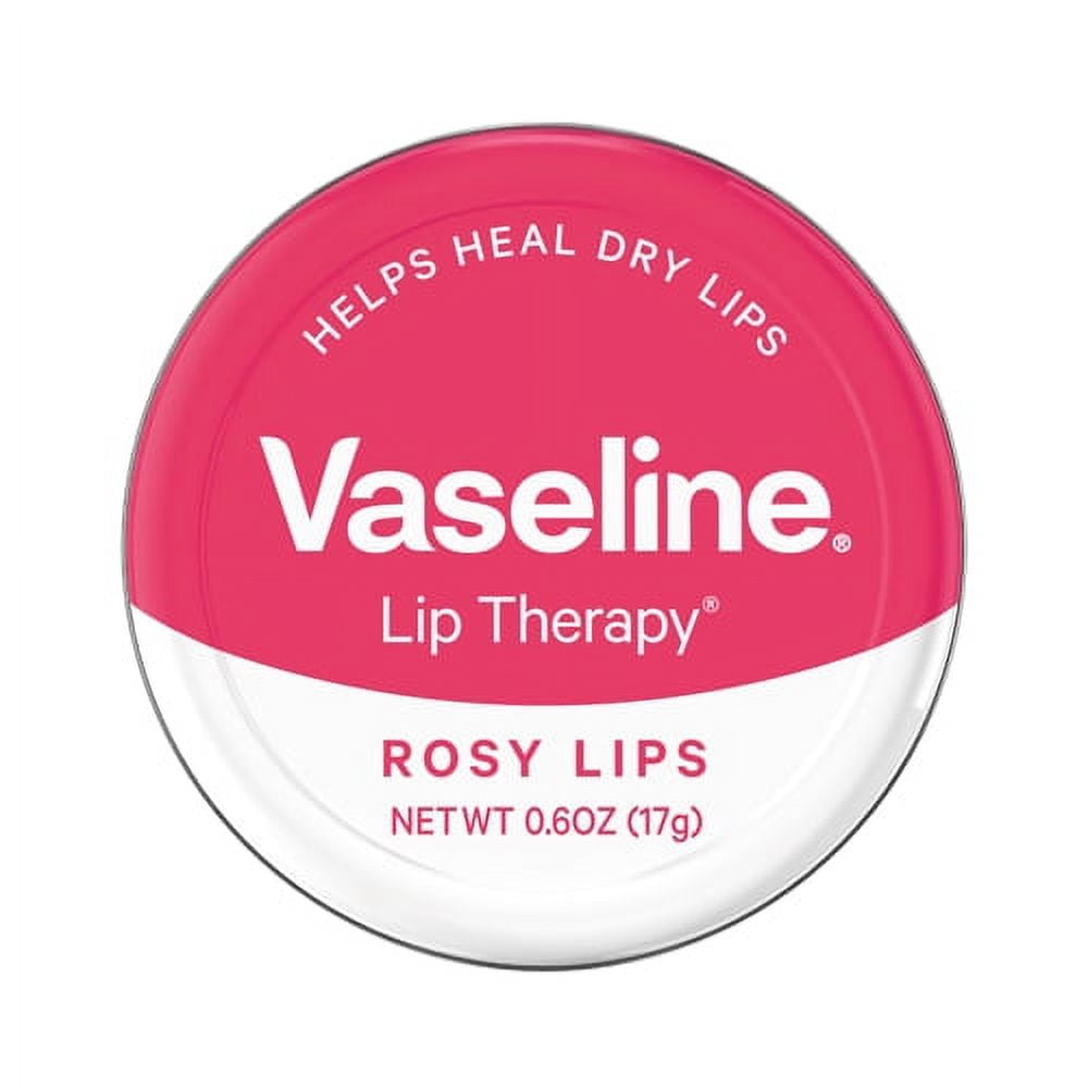 Vaseline Lip Therapy Rosy Lips, LipBalm for Dry Lips, 0.6 Oz, 2 Pack