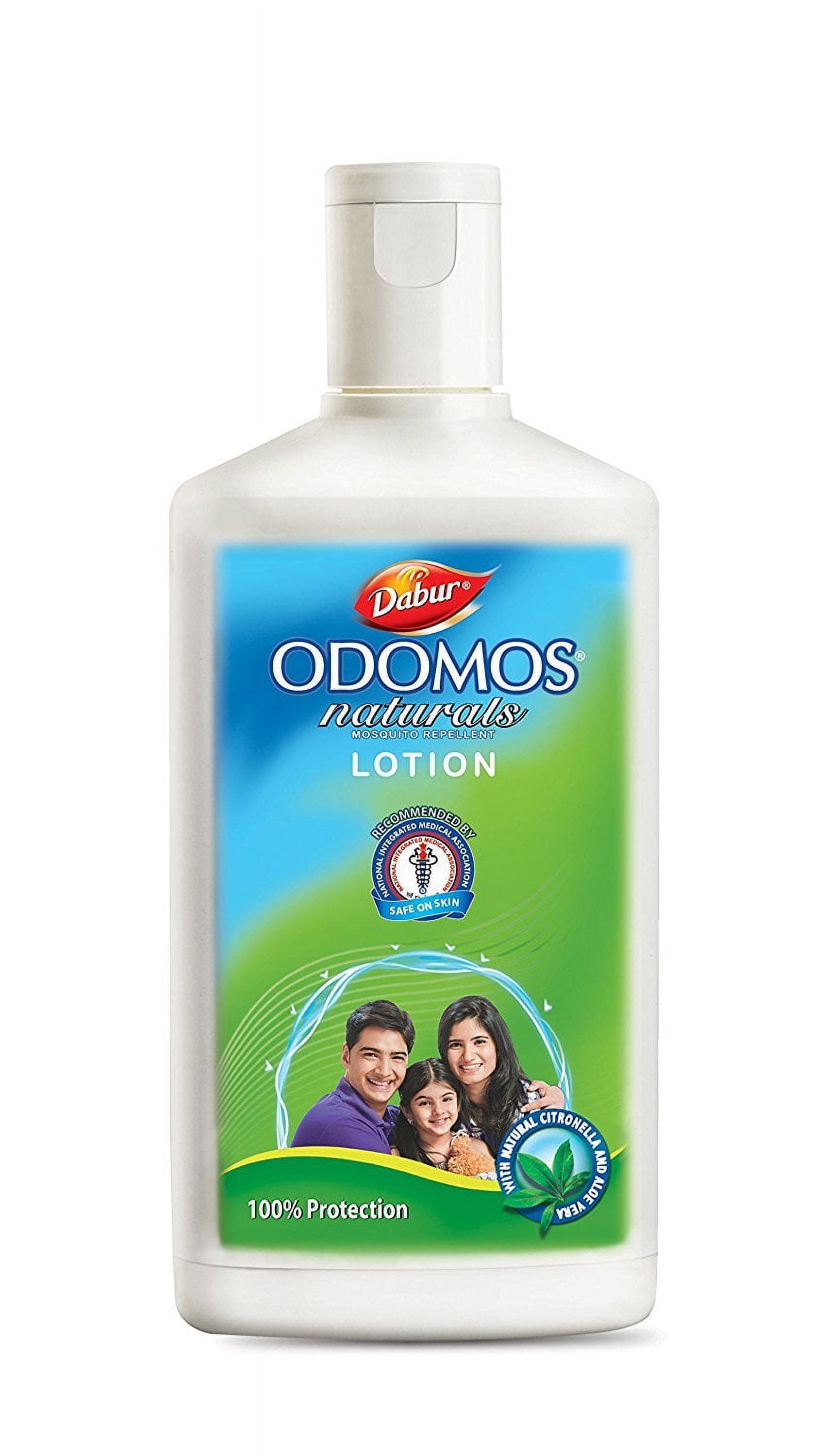 Dabur Odomos Mosquito Repellent Lotion, Natural 60ml, Clinically Tested for Full Day Prote