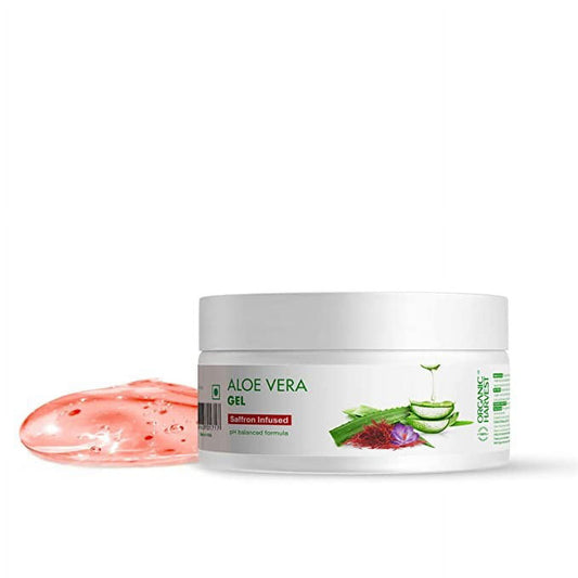 Organic Harvest Aloe Vera Gel with Saffron Extract| Free Vitamin C Sheet Mask| Multi-purpo