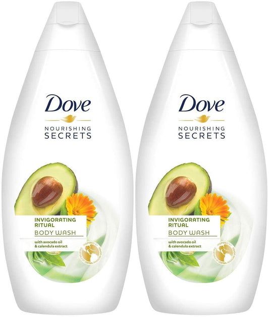 Dove BodyWash, Invigorating Ritual With Avocado Oil And Calendula Extract, 25.3 Ounce (Pac