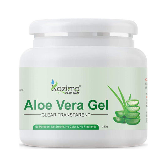 KAZIMA Aloe Vera Gel Raw - 100% Pure Natural Gel - Ideal for Skin, Face, Acne Scars, Hair,