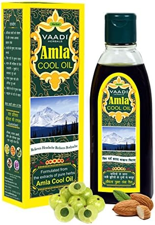 Vaadi Herbals Amla Cool Oil with Brahmi and Amla Extract, 200ml