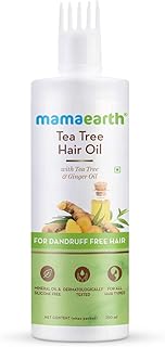 Mamaearth Tea Tree Anti Dandruff Hair Oil: Tea Tree & Ginger Oil, 250