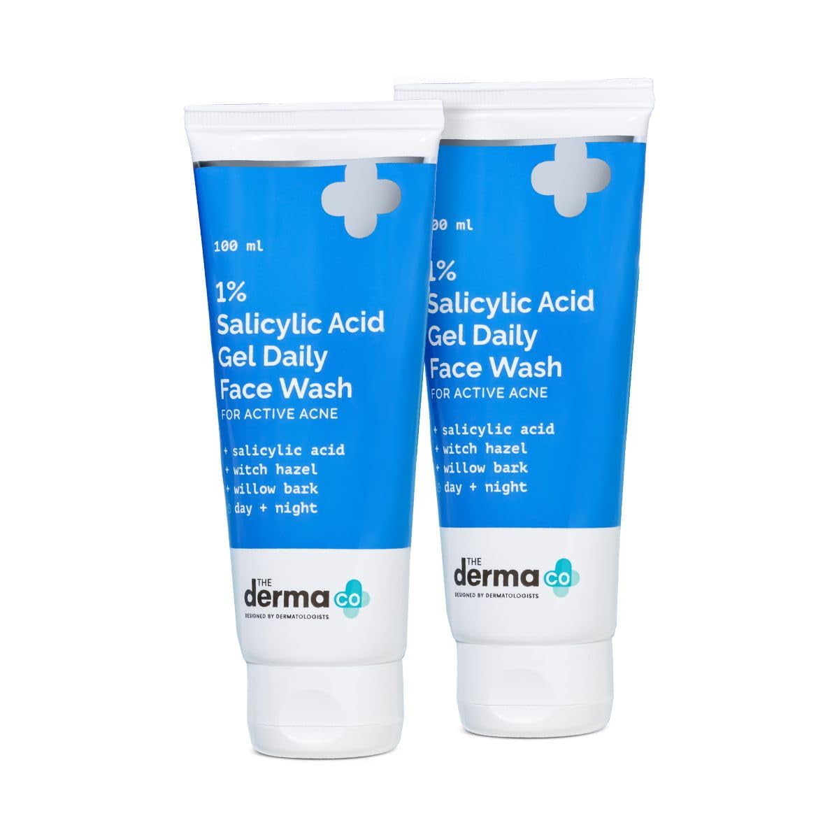 The Derma Co 1% Salicylic Acid Gel FaceWash with Salicylic Acid & Witch Hazel - 100ml (Pac