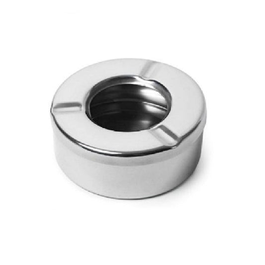 iKonbi Set of 2 Stainless Steel Goblet Glass Wine Glass with Lid Ash Tray