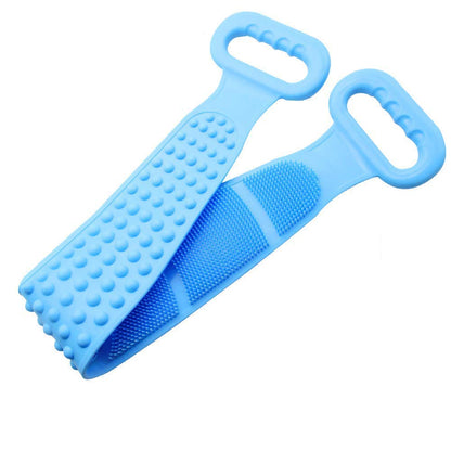 iKonbi Silicone Body Scrubber,Skin Brush Belt,Exfoliator Body Back Scrubber, Back Scrub